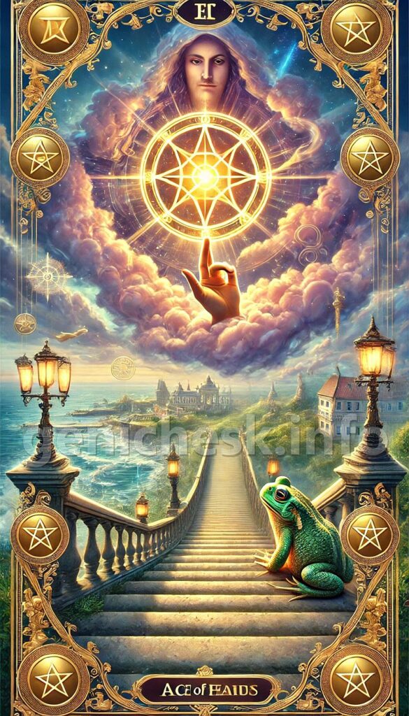 Туз Пентаклей - карта дня для Геническа на 16 февраля 2025